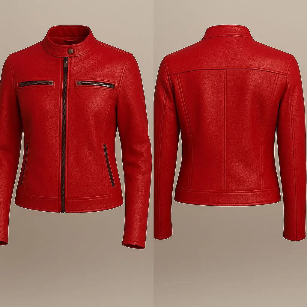 Women's genuine Lambskin Leather Jacket